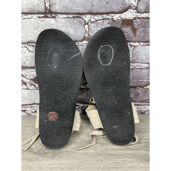 Free People Grey Suede Leather Collins Thong Chain Strappy Sandals Women 37EU/6M - Picture 7 of 16